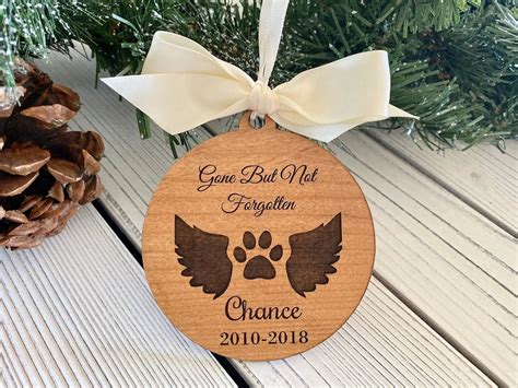 dog memorial christmas tree ornaments|ornament for dog that passed.